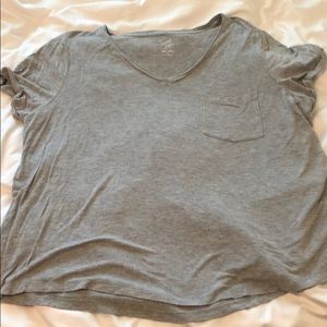 Grey Pink Rose T-Shirt 1x